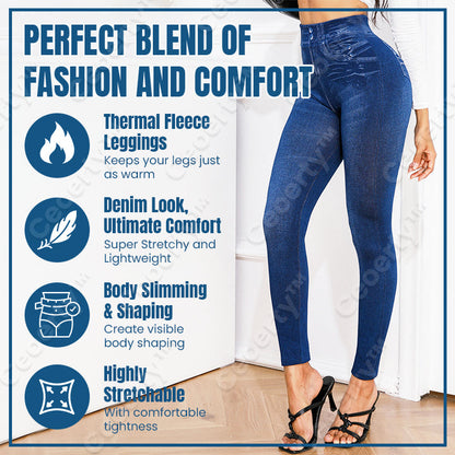 Ceoerty™ ThermaJean Fleece Denim Jeggings