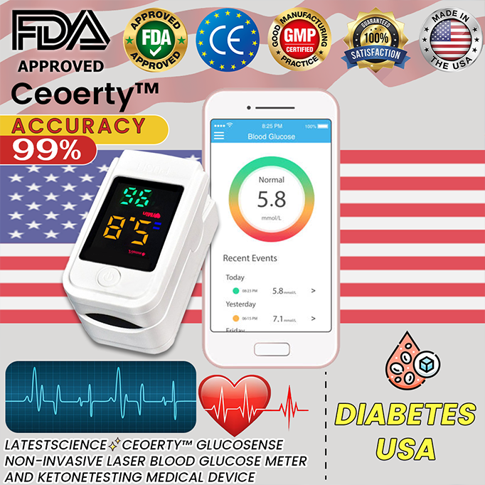 Ceoerty™ GlucoSense Non-Invasive Laser Blood Glucose Meter