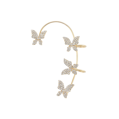 Sparkling Butterfly Ear Cuff Earring｜(Sliver/Gold)