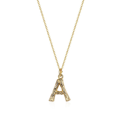 Initial Pendant Necklace｜(Letter A-Z)