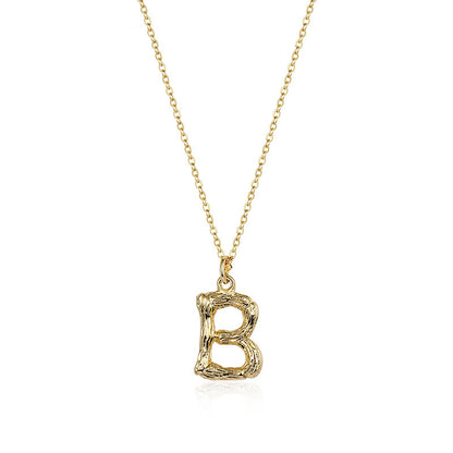 Initial Pendant Necklace｜(Letter A-Z)