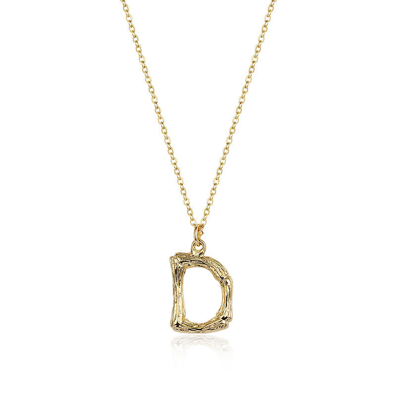 Initial Pendant Necklace｜(Letter A-Z)