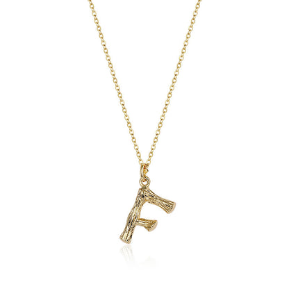 Initial Pendant Necklace｜(Letter A-Z)