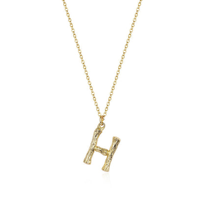 Initial Pendant Necklace｜(Letter A-Z)