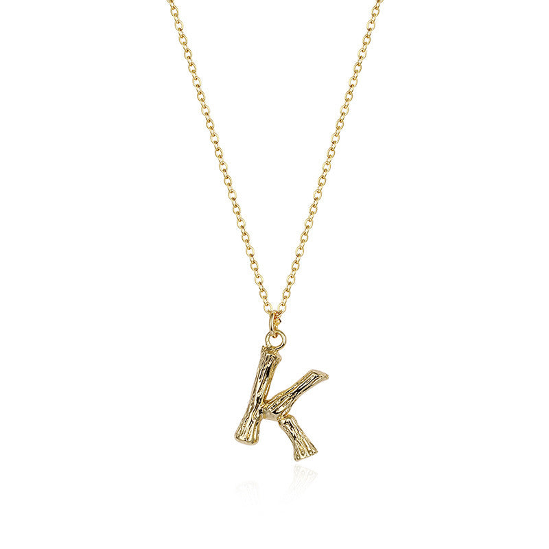 Initial Pendant Necklace｜(Letter A-Z)