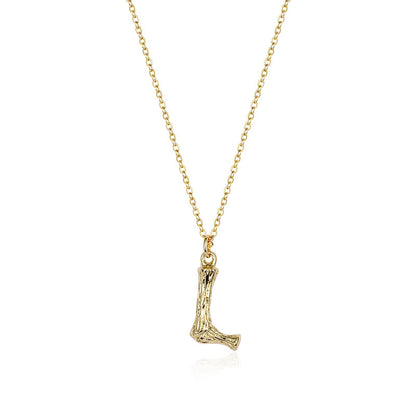 Initial Pendant Necklace｜(Letter A-Z)