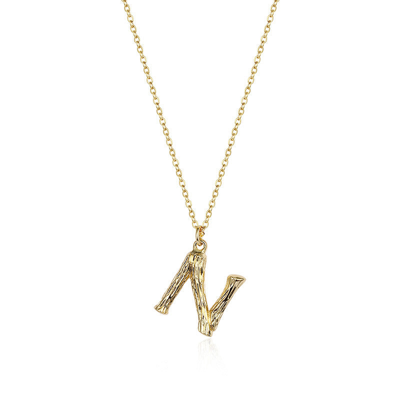 Initial Pendant Necklace｜(Letter A-Z)