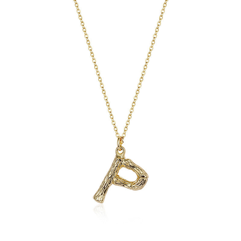 Initial Pendant Necklace｜(Letter A-Z)