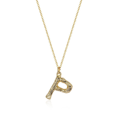 Initial Pendant Necklace｜(Letter A-Z)