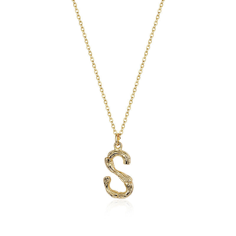 Initial Pendant Necklace｜(Letter A-Z)