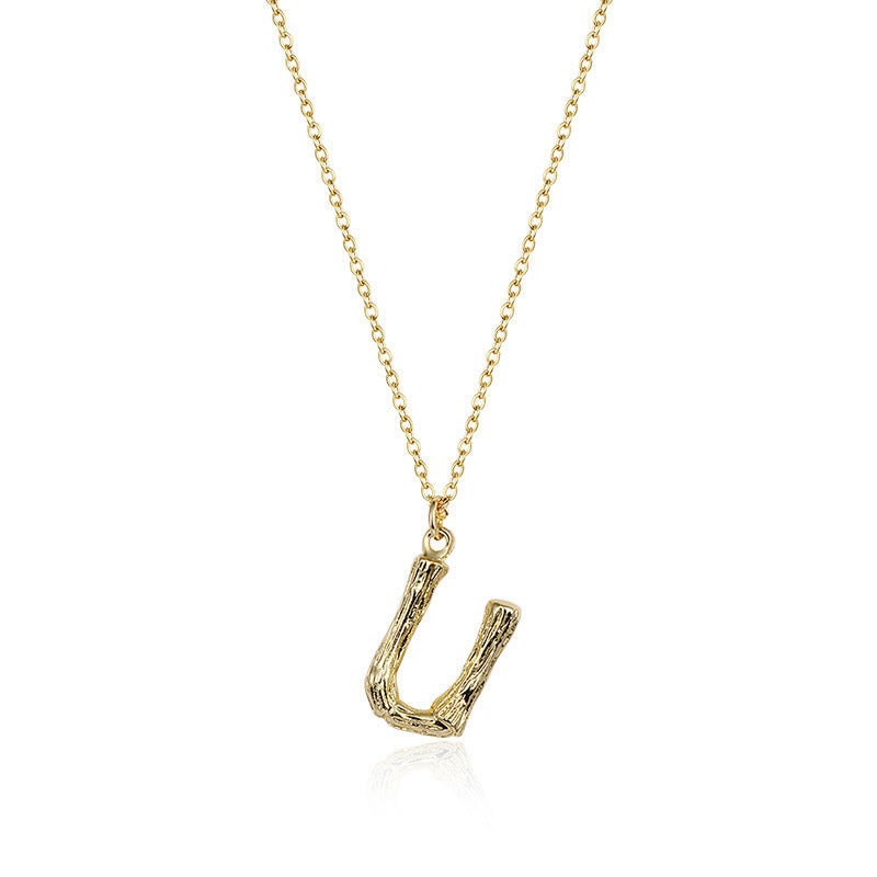 Initial Pendant Necklace｜(Letter A-Z)