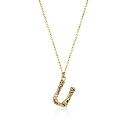 Initial Pendant Necklace｜(Letter A-Z)