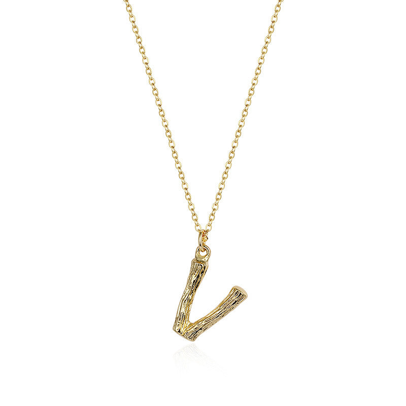 Initial Pendant Necklace｜(Letter A-Z)