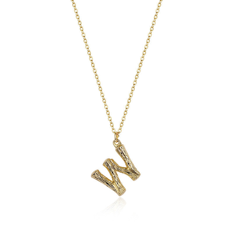 Initial Pendant Necklace｜(Letter A-Z)