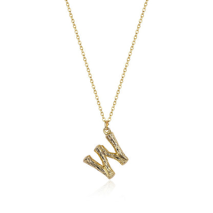 Initial Pendant Necklace｜(Letter A-Z)